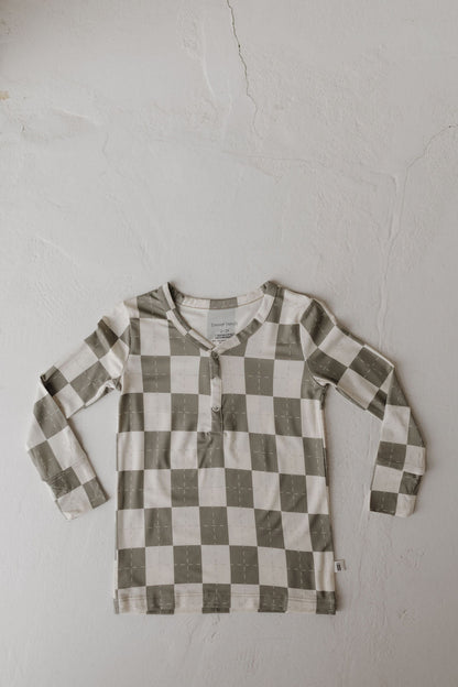 Bamboo Two Piece Pajamas | Oat & Sage
