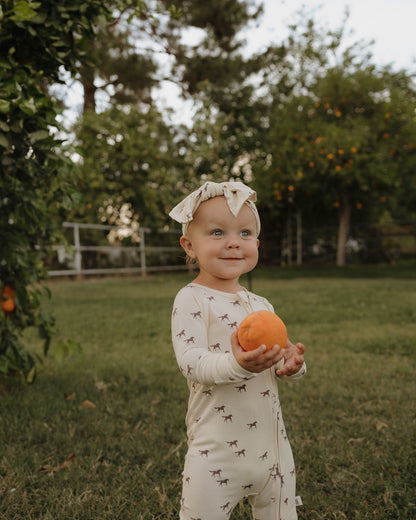 Bamboo Zip Pajamas | Wild Horses