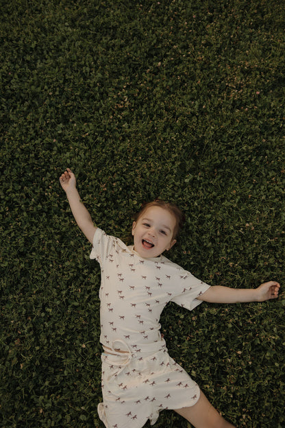 Girl's Bamboo Short Set | Wild Horses