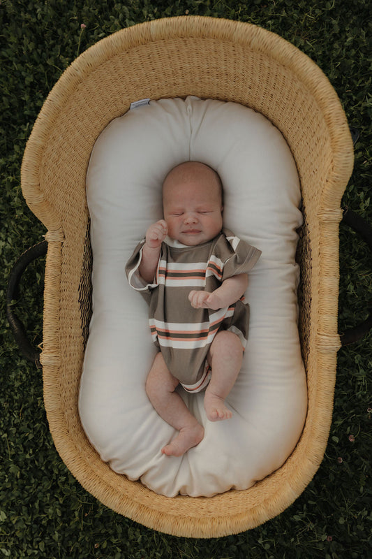 Short Sleeve Romper | Sedona Stripe