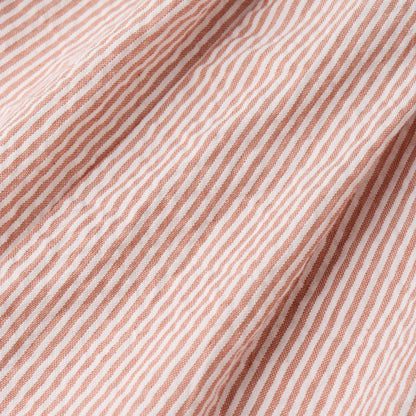 Organic Flutter Jumpsuit - Coral Stripes