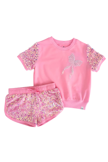 Sparkle Sport Set ~ Pink Bow