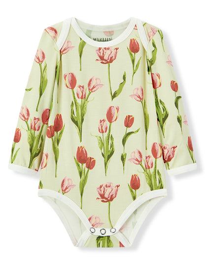 Tulip Luxe Stretch Long Sleeve One Piece