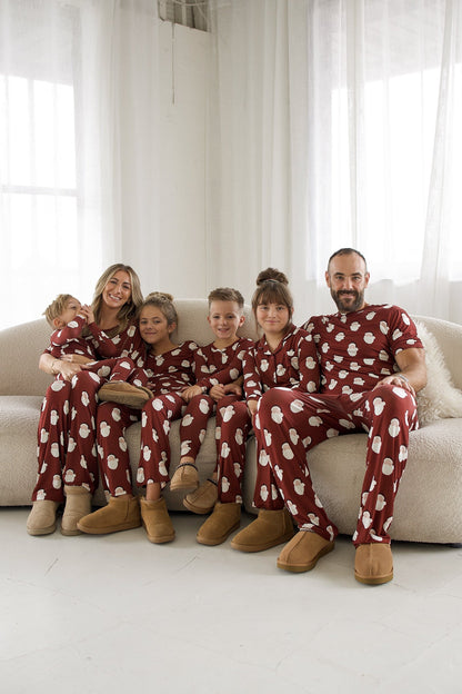 Men's Short Sleeve Pajamas | Vintage Santa