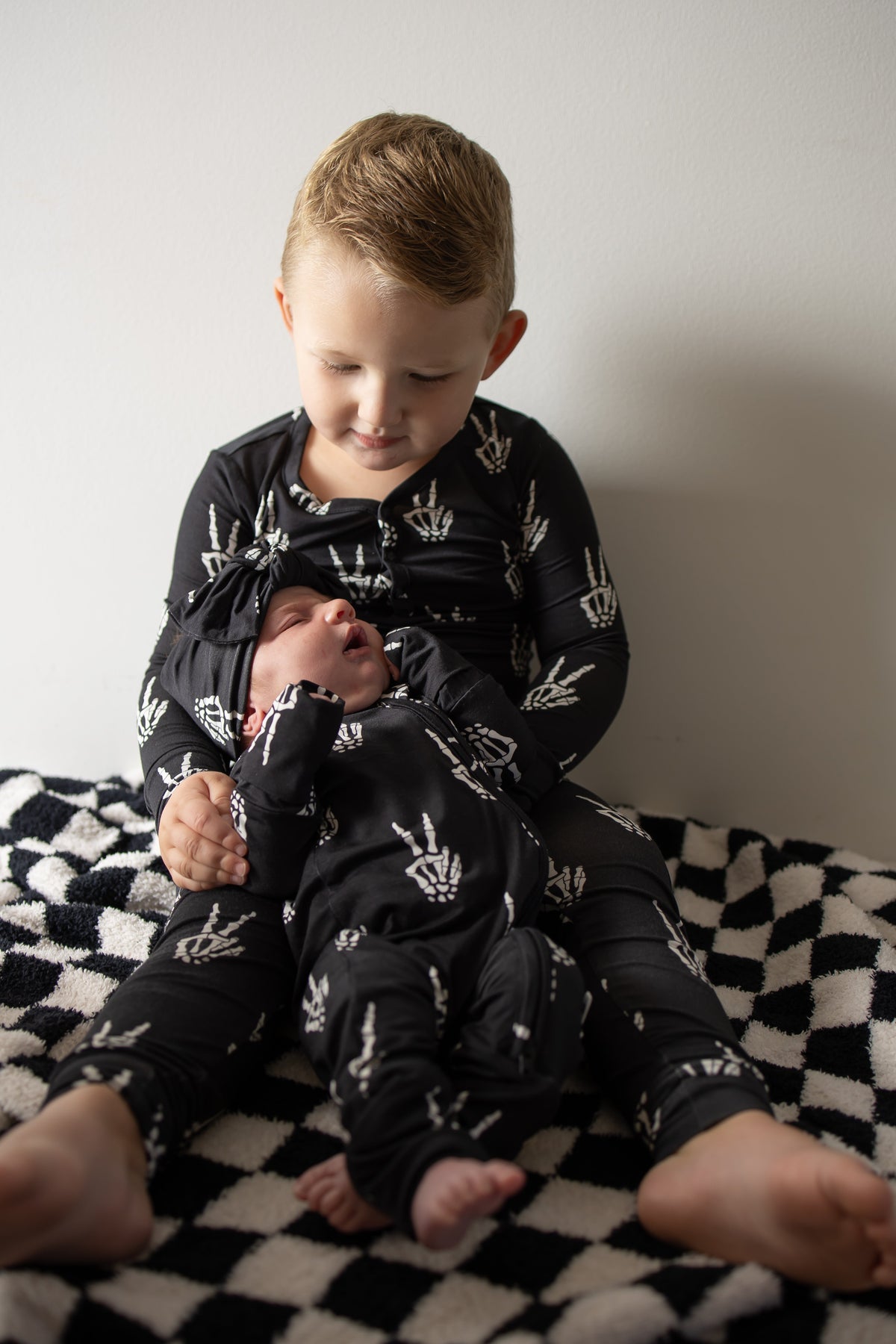PRE-ORDER ships October 9th |Bamboo Two Piece Pajamas | Midnight Skelly