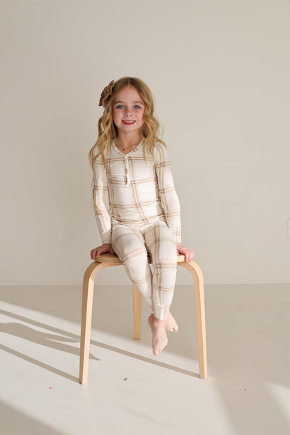 Bamboo Two Piece Pajamas | Ellis Plaid