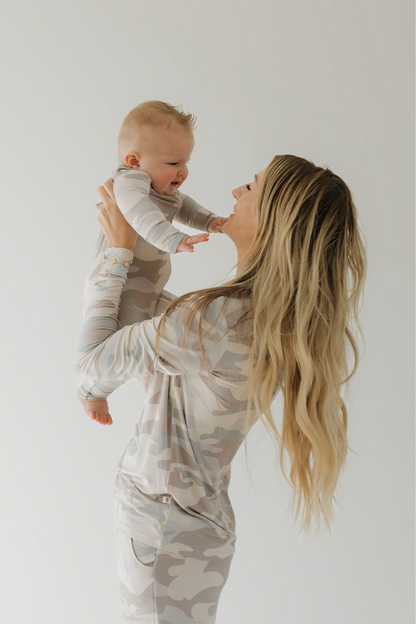 Women's Long Sleeve Bamboo Pajama | Camo
