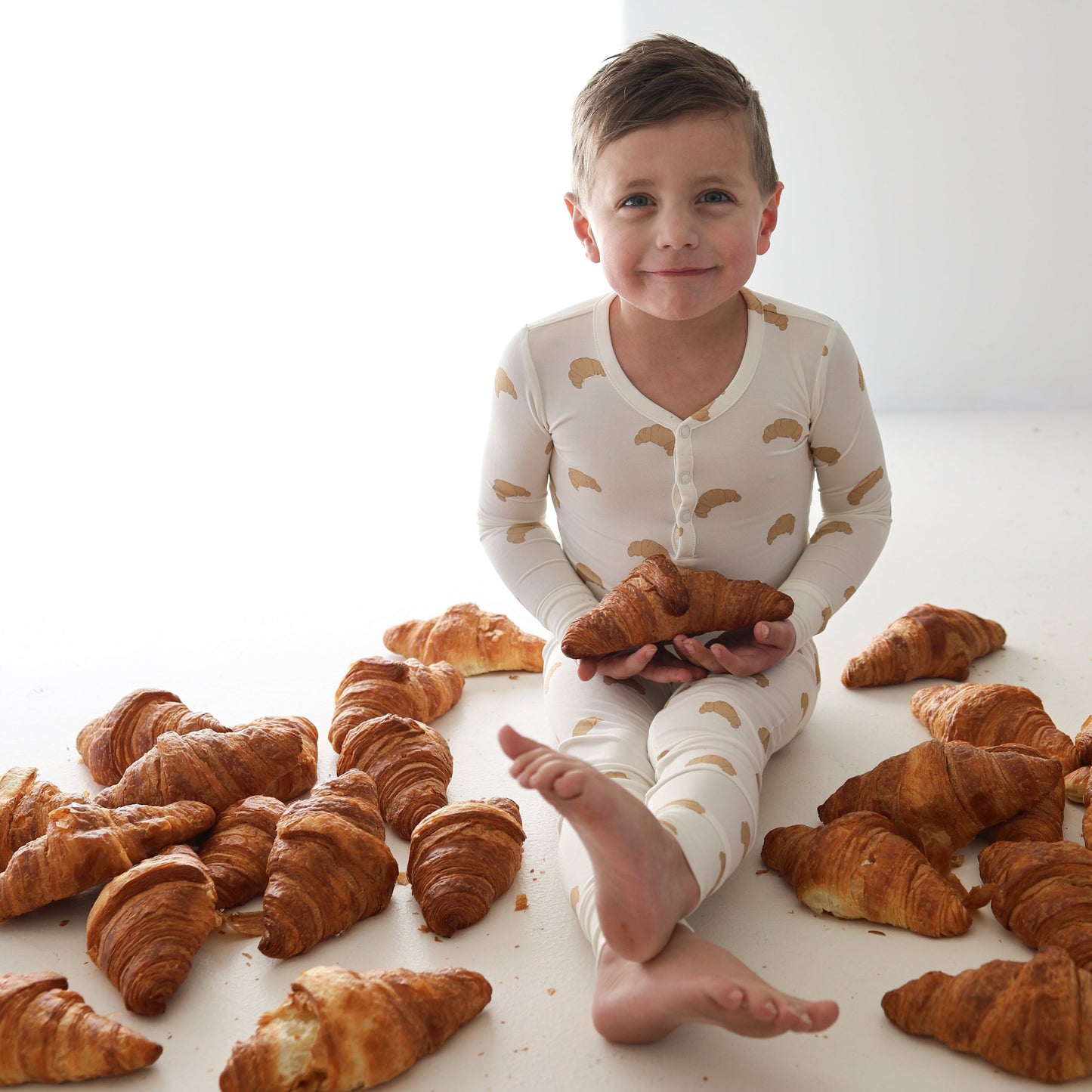 Bamboo Two Piece Pajamas | Croissants