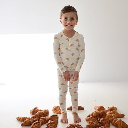 Bamboo Two Piece Pajamas | Croissants