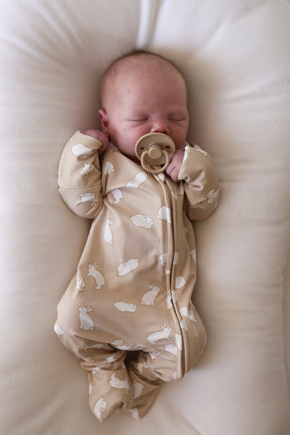 Bamboo Zip Pajamas | Bunnies