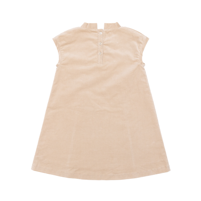 Isabel Dress in King's Way Khaki Corduroy