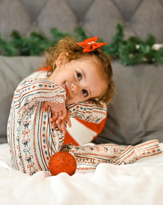 Candy Cane Lane Bamboo Zippy Pajamas