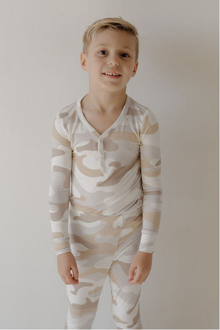 Bamboo Two Piece Pajamas | Camo 2.0
