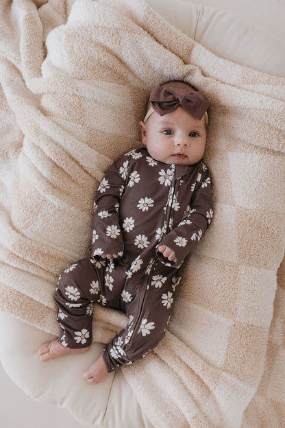 Bamboo Zip Pajamas | Midnight Meadow