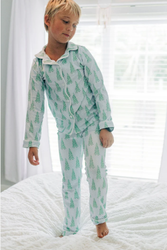 PREORDER | Blue Tree Christmas Pajamas