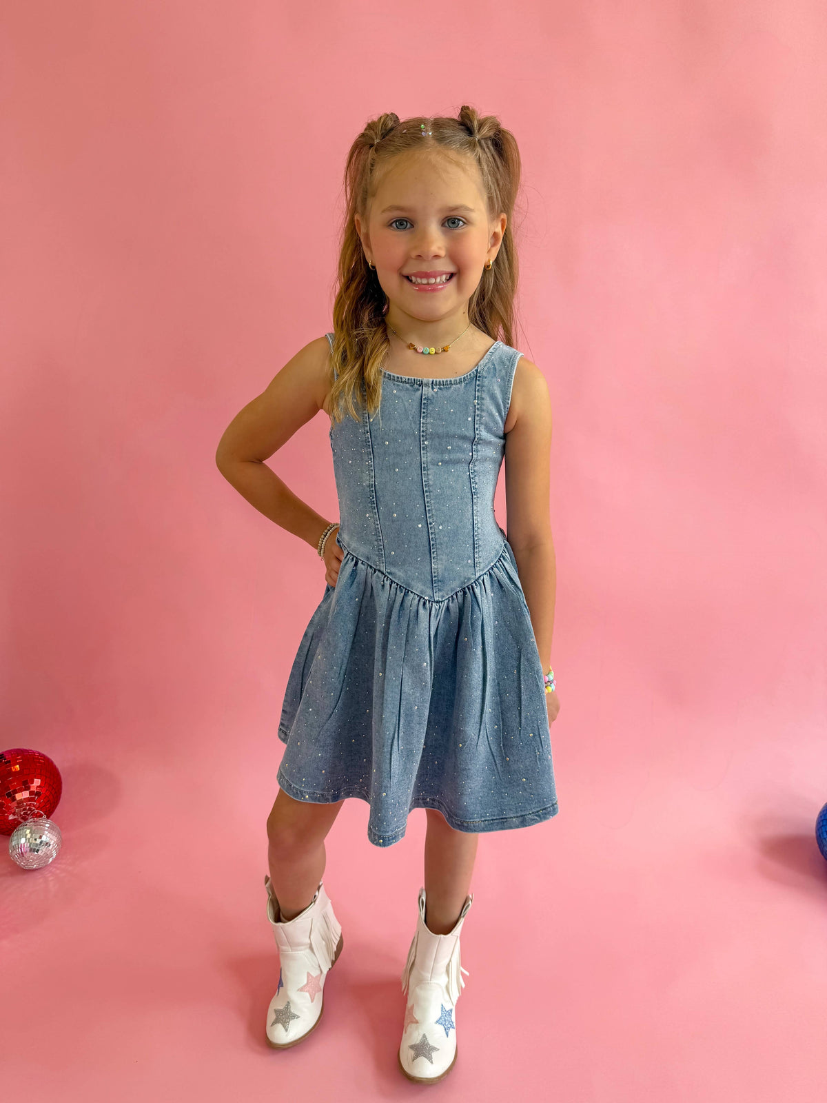 Denim Sparkle Dress✨ 