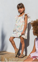 White Color Jardin Girl Dress