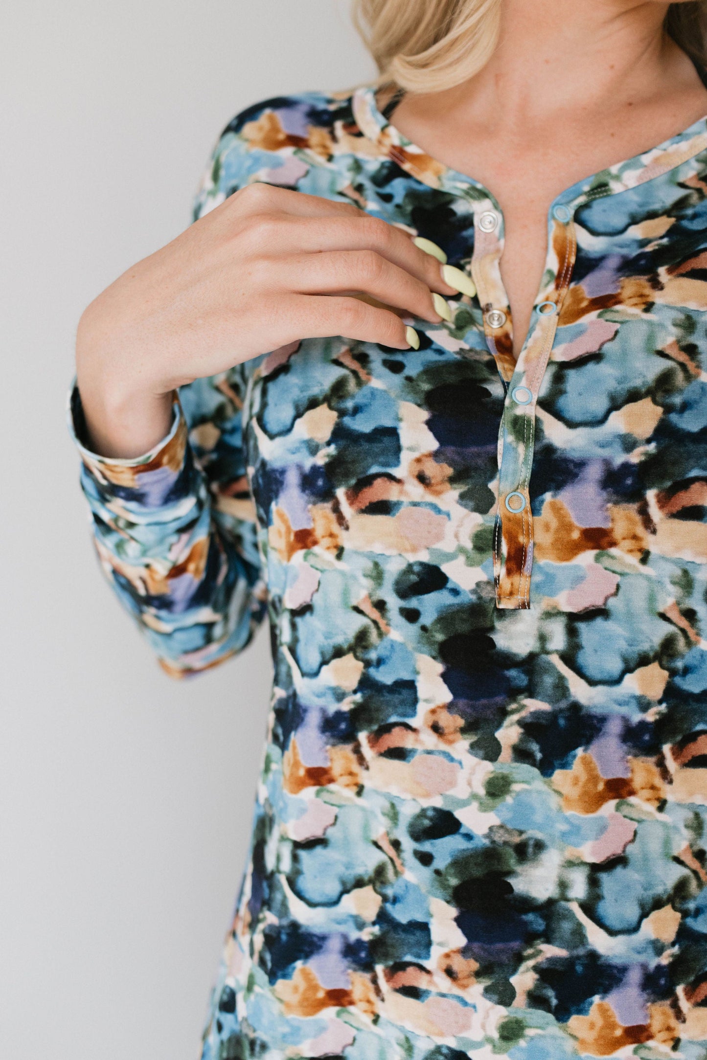 Women's Long Sleeve Bamboo Pajama | Charli Print