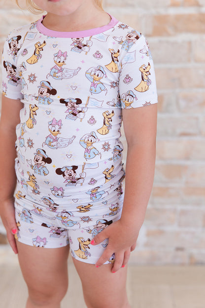 (PINK) Adventure Ahoy - Biker Short Set
