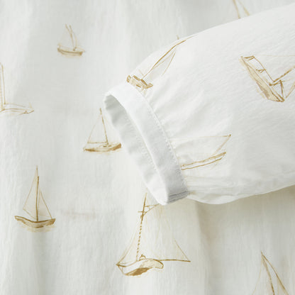 Sailboat Melody Hooded Sun Shield Windbreaker Jacket
