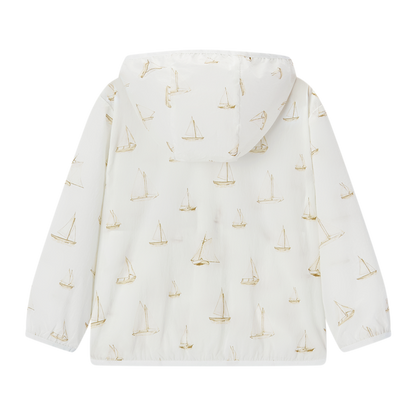 Sailboat Melody Hooded Sun Shield Windbreaker Jacket