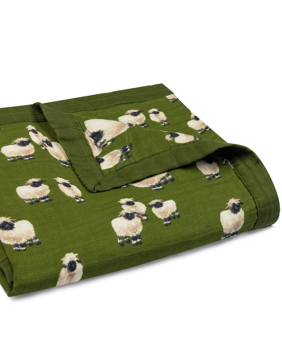 Valais Sheep Big Lovey Three-Layer Muslin Blanket