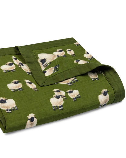 Valais Sheep Big Lovey Three-Layer Muslin Blanket