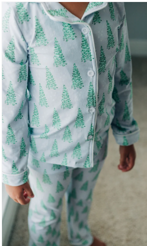 PREORDER | Blue Tree Christmas Pajamas