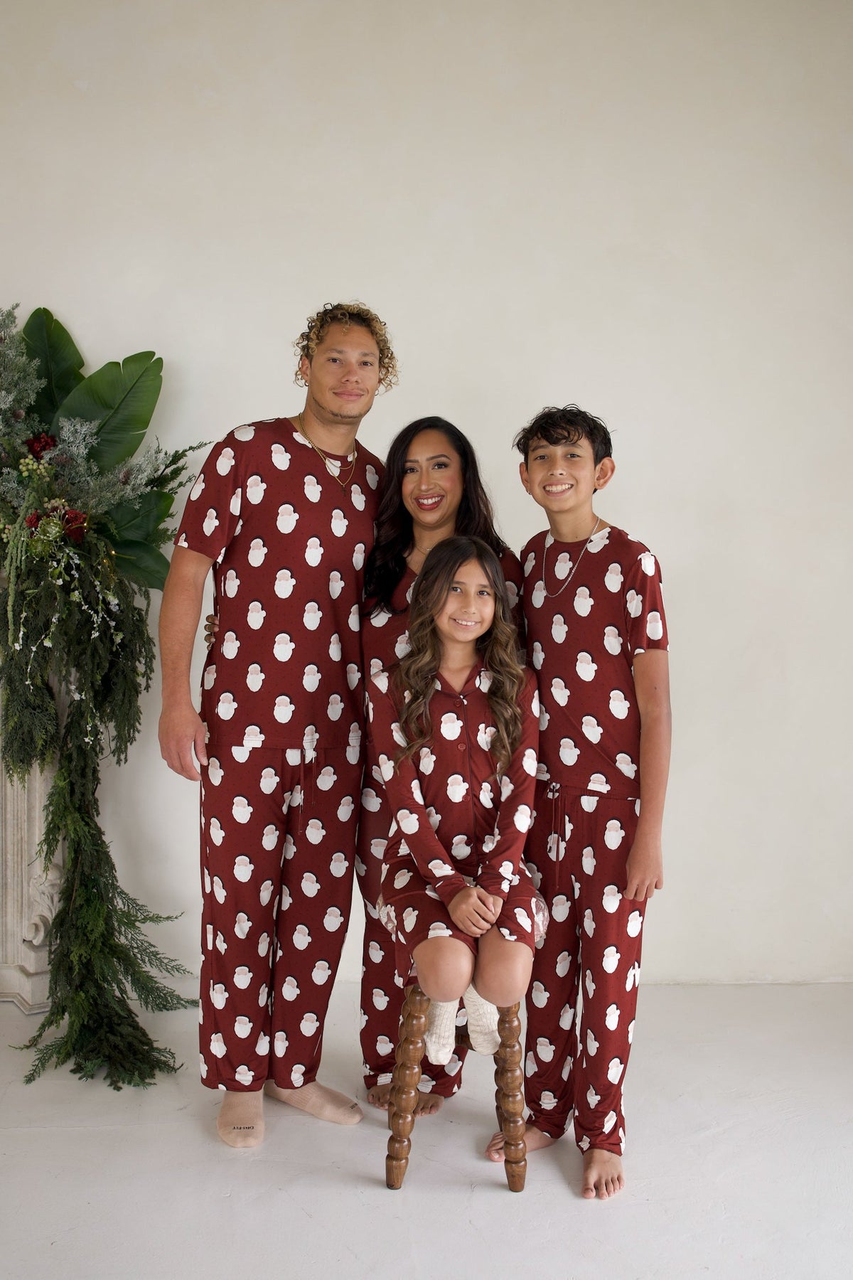 Men's Short Sleeve Pajamas | Vintage Santa
