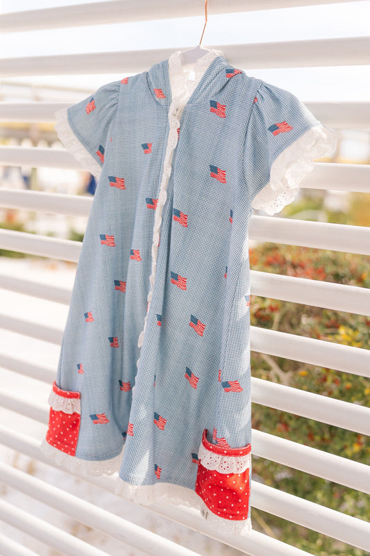 *PREORDER* Swim Coverup ~ Heritage Flag