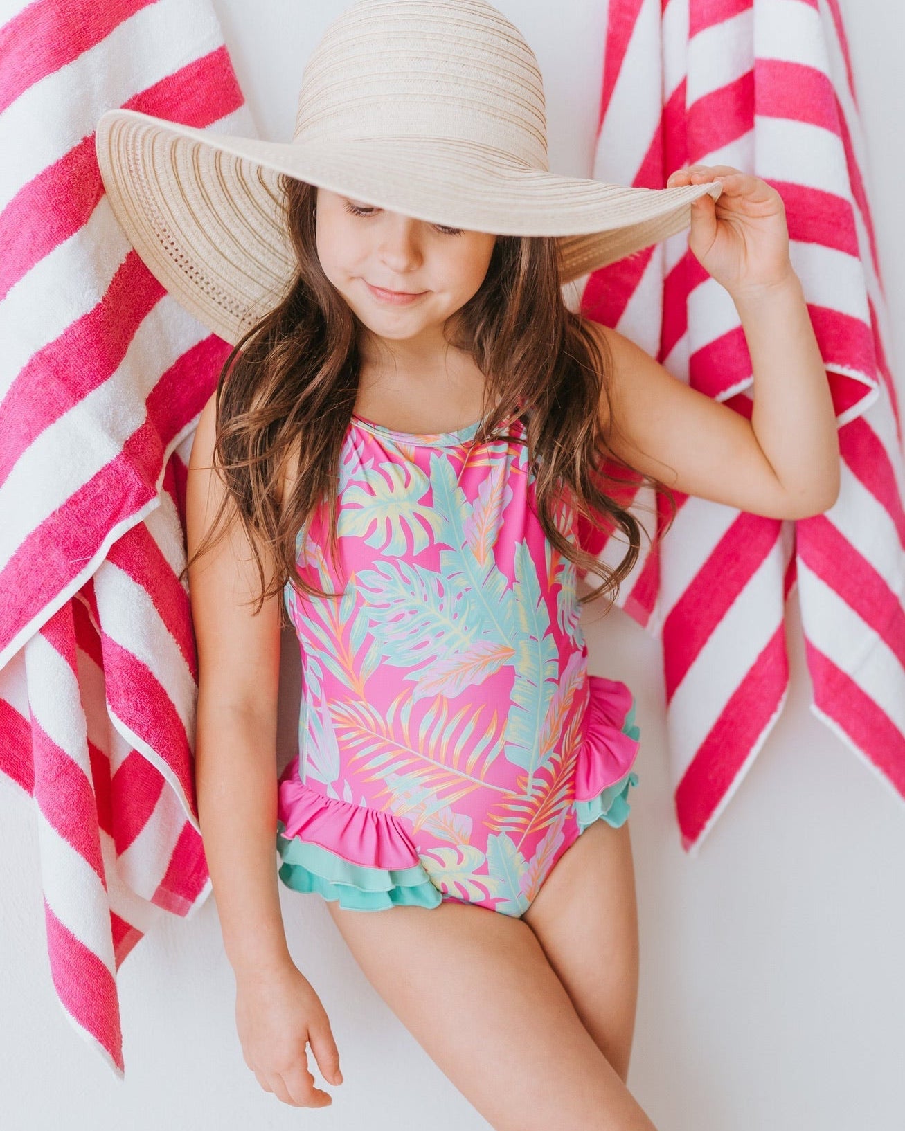 Pink Palm Paradise Everly One Piece