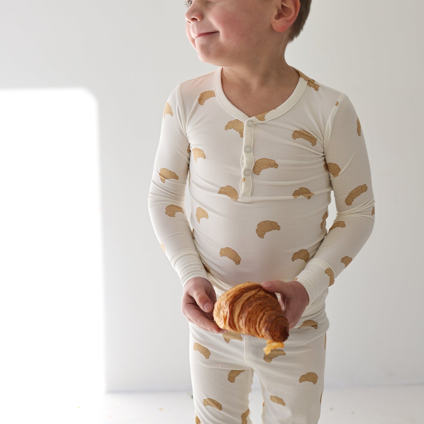 Bamboo Two Piece Pajamas | Croissants