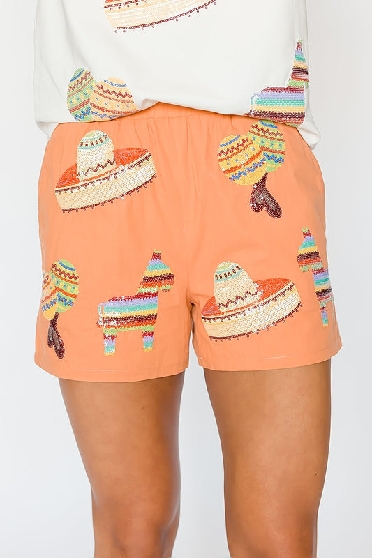 Sequin Fiesta Adult Shorts
