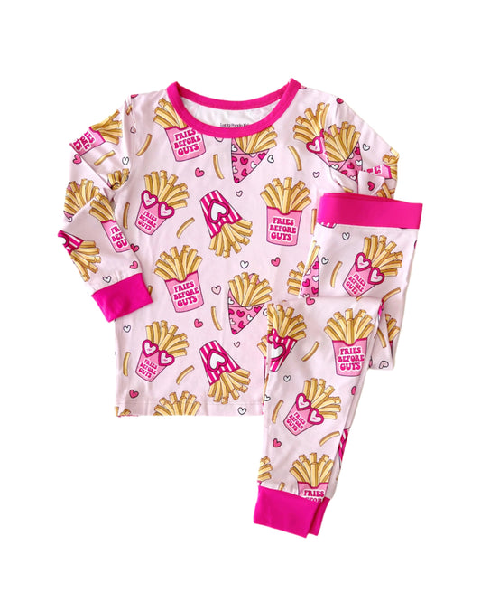Bamboo Two Piece Pajama Set | Fries Before Guys