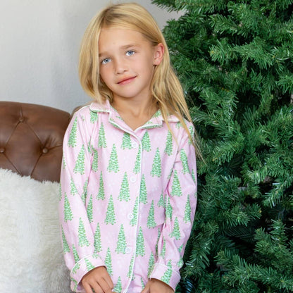 PREORDER | Pink Trees Pajamas
