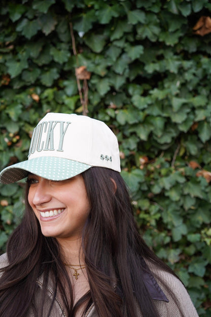 Lucky - Green Polka Dot Trucker Hat