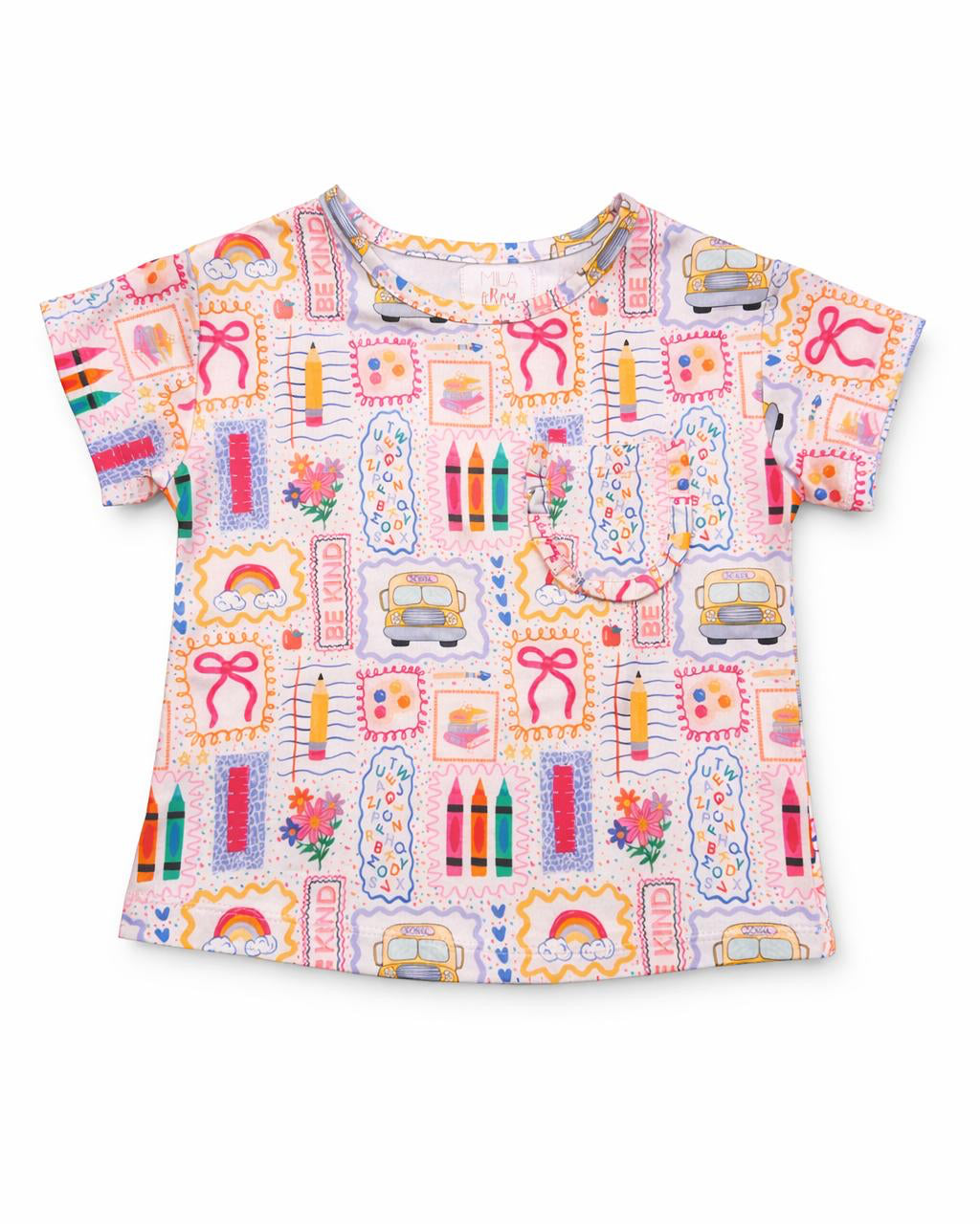 Art Class Ruffle Pocket Tee