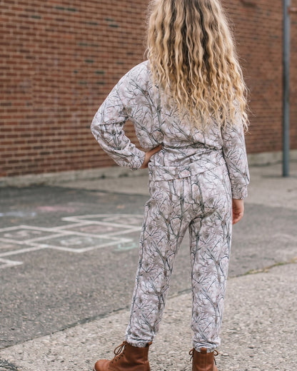 Ava Woodland Camo Sweat Set