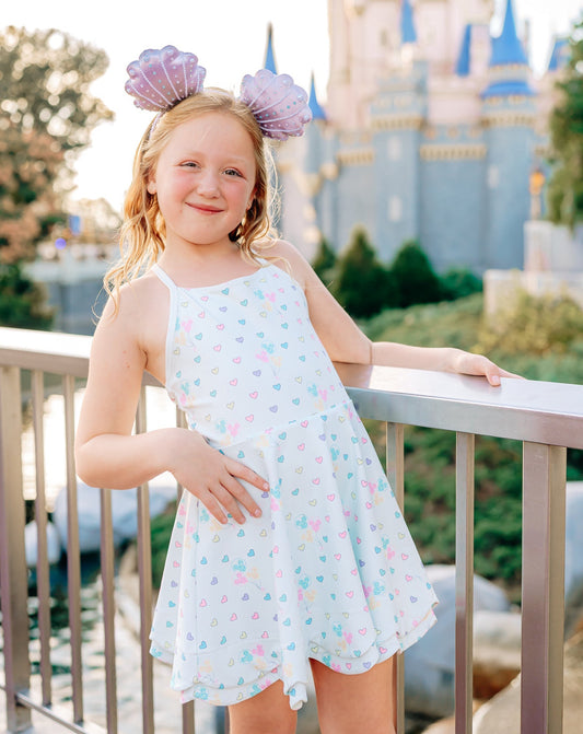 Main Street Magic Scallop Athleisure Dress