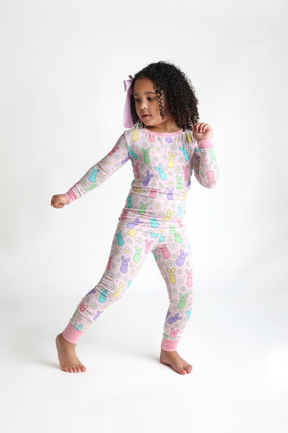 Bunnies | Two-Piece Bamboo Pajama Set
