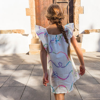 White Color Jardin Girl Dress