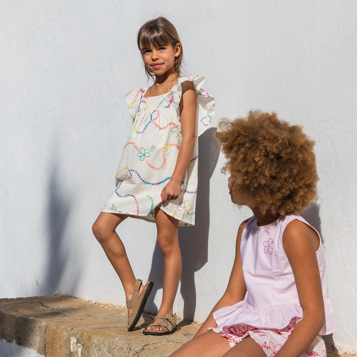 White Color Jardin Girl Dress