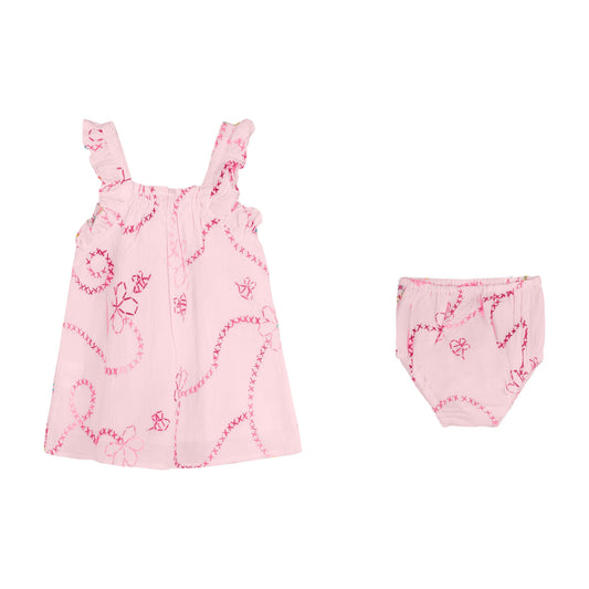 Pink Color Jardin Baby Dress
