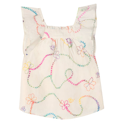 White Color Jardin Girl Dress