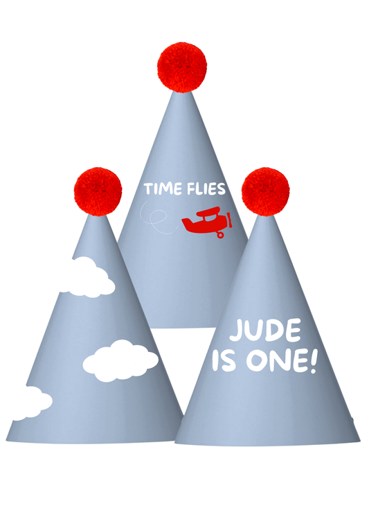 Time Flies Party Hats