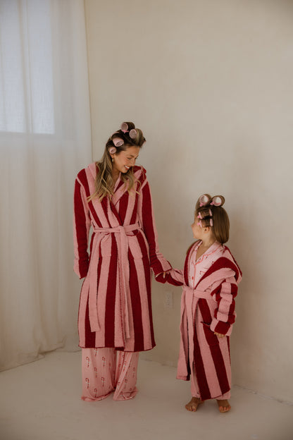 Adult Robe | Sugar Plum Stripe