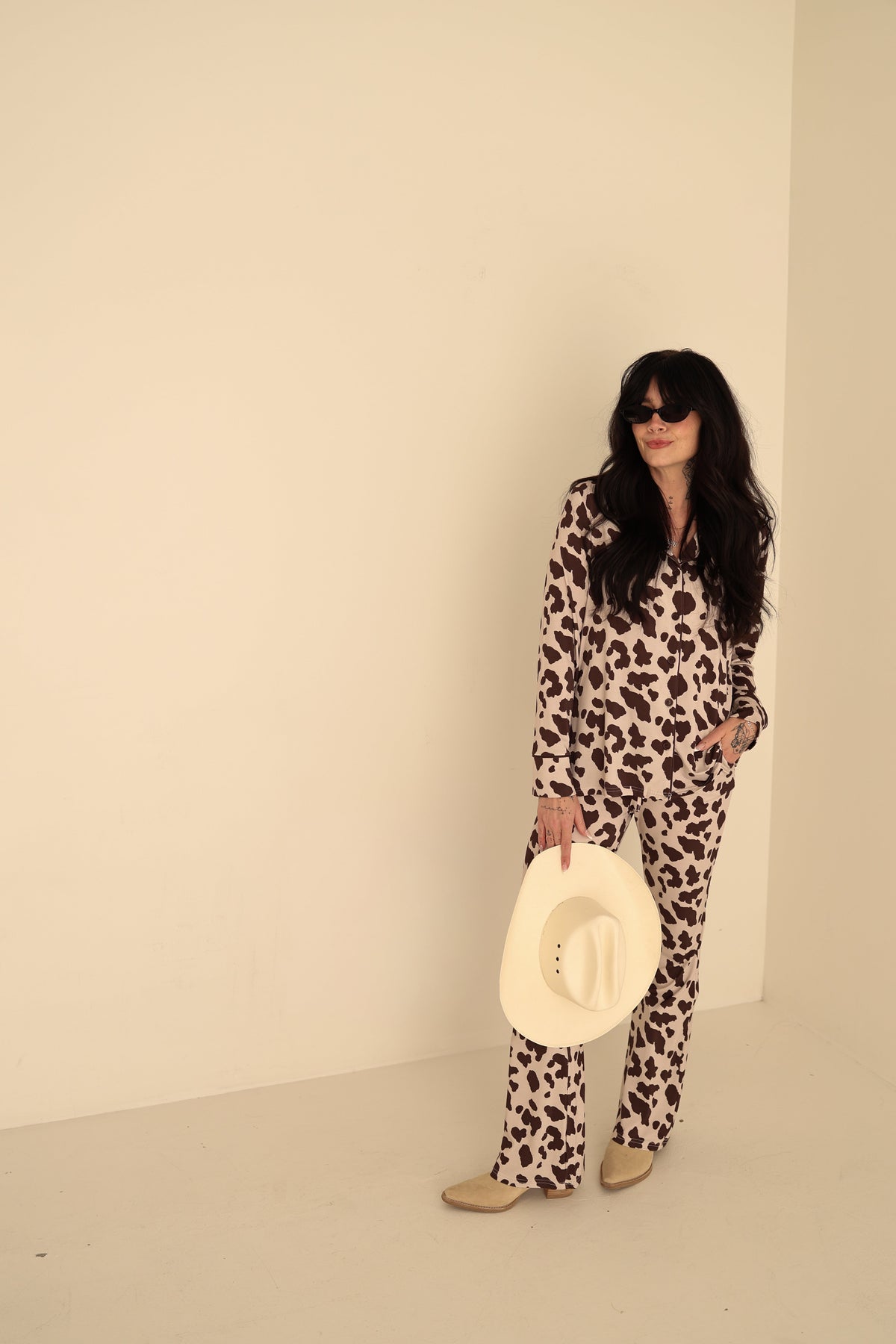 Women's Bamboo Button Up Lounge Set | Moo!