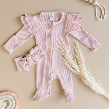 Organic Zip Footie Sets