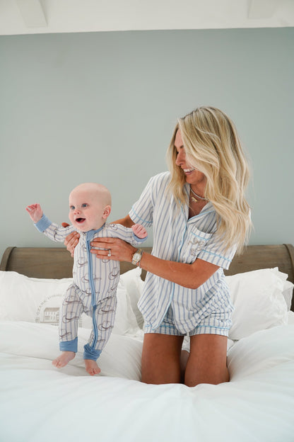 Western Blues Striped | Bamboo Sleeper