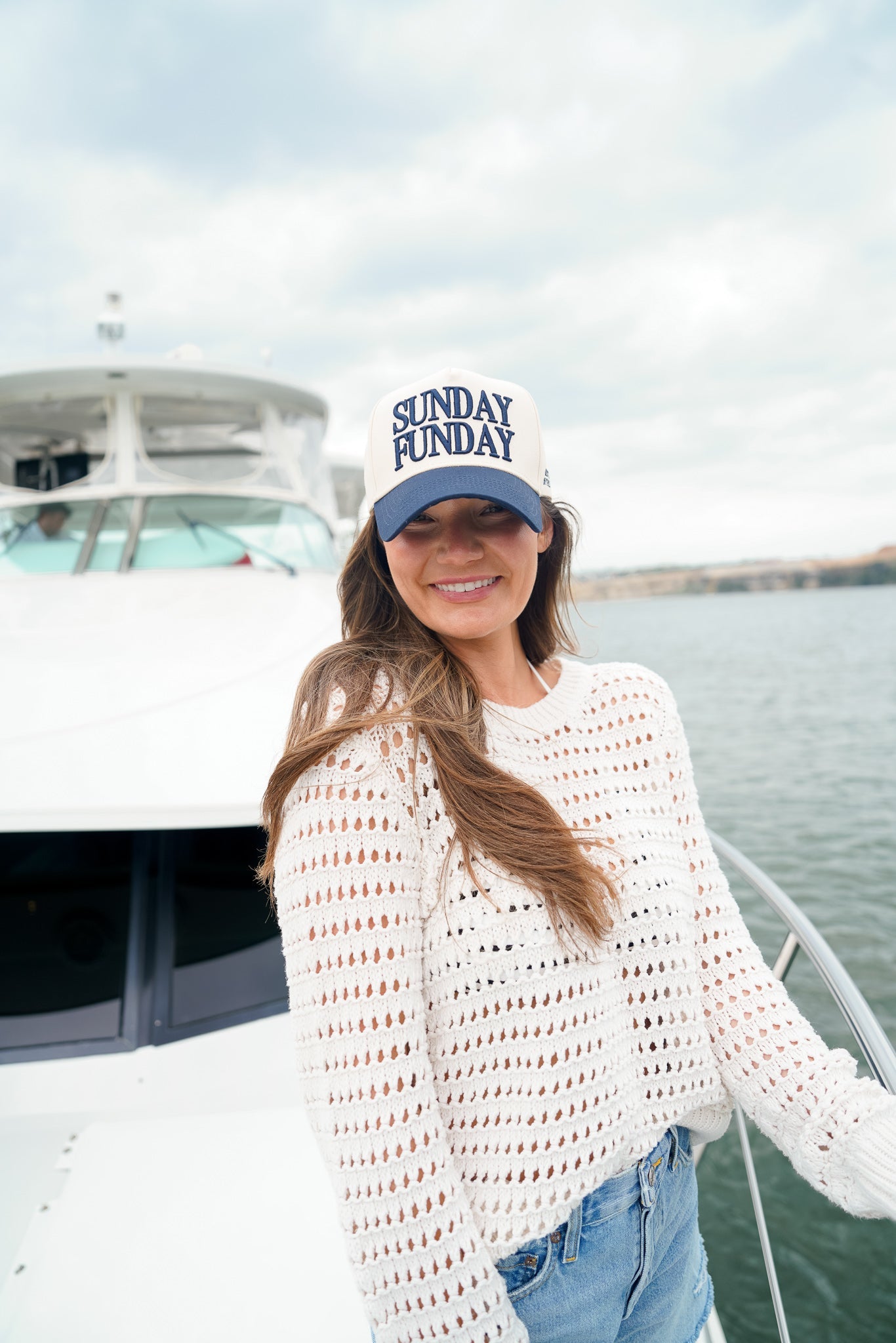 Sunday Funday - Navy Vintage Trucker Hat